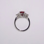 18ct white gold malaya garnet and diamond ring top