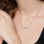 BOSS ladies stainless steel and crystal necklace from the Saya family 1580279