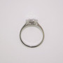 Platinum diamond cluster ring top