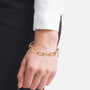 BOSS ladies carnation gold IP link bracelet from the Tessa collection 1580198