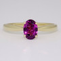 9ct gold grape garnet ring