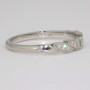 Platinum diamond petals ring side