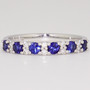 18ct white gold sapphire and diamond ring