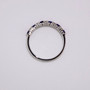 18ct white gold sapphire and diamond ring top