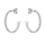 Ladies BOSS Zia Stainless Steel Hoop Earrings