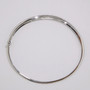 9ct white gold oval hinged diamond crossover bangle top