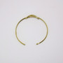 9ct gold CZ infinity symbol bangle top