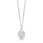 Sheila Fleet Lunar CZ necklace with Frost enamel