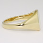 9ct gold oval signet ring side 9ct gold oval signet ring side