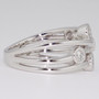 Platinum diamond bubble ring side