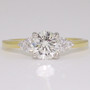 18ct gold and platinum round brilliant cut diamond ring