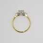 18ct gold and platinum round brilliant cut diamond ring top