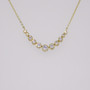 9ct gold graduated CZ necklace