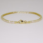 9ct gold cubic zirconia tennis bracelet clasp