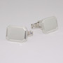 Sterling silver octagonal cufflinks