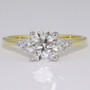 18ct gold and platinum round brilliant cut diamond ring