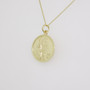 9ct gold St. Christopher pendant side