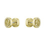BOSS Double B Divine Gold IP Earrings 1580826