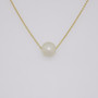 18ct gold floating Scottish freshwater pearl necklace