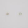 9ct gold round brilliant cut diamond stud earrings