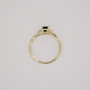 9ct gold oval cut tsavorite garnet and diamond twist ring top