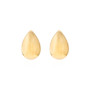 9ct gold pear-shaped stud earrings