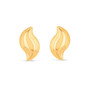 9ct gold S-shaped stud earrings