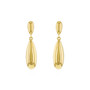 9ct gold pear-shaped drop earrings