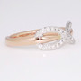 Rose gold diamond infinity ring side