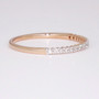 9ct rose gold diamond ring side