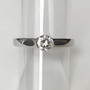 18ct white gold diamond solitaire ring