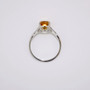 9ct white gold citrine and diamond ring GR5991 top