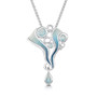 Sheila Fleet Arctic Stream sterling silver necklace EP268