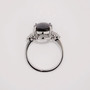 18ct white gold black and white diamond ring top