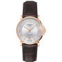 Gents' rose gold colour Certina DS Caimano automatic watch on leather strap C017.407.36.037.00