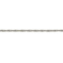 18ct white gold hayseed heavy chain