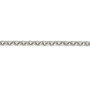 18ct white gold heavy belcher chain