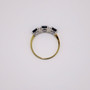 9ct gold sapphire and diamond ring top