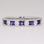 18ct white gold sapphire and diamond ring