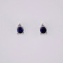 18ct gold sapphire and diamond stud earrings