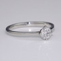 Platinum D colour diamond solitaire ring side