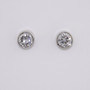 18ct white gold round brilliant cut diamond stud earrings
