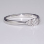 Platinum diamond ring side