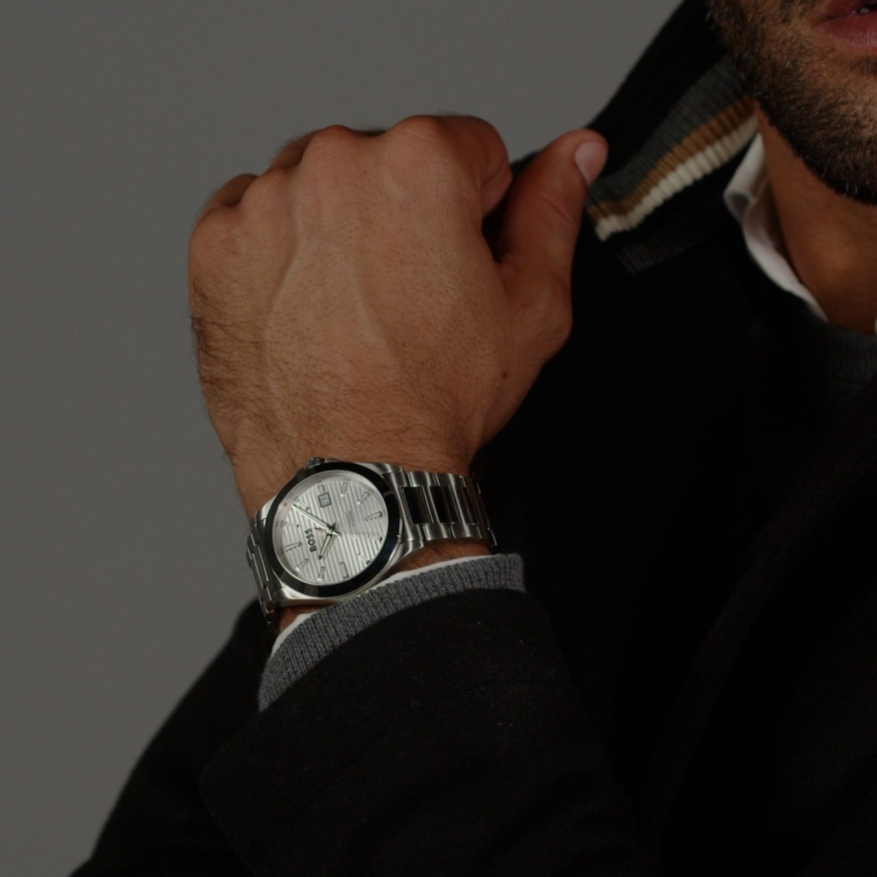 Strike Stainless Steel Dial 1514173 Watch in Olive Green
