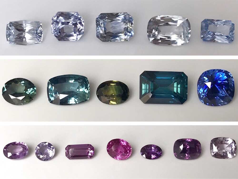 fancy coloured sapphires