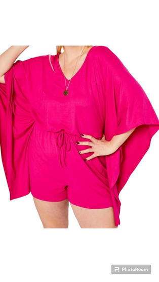 Pink short sleeve Romper