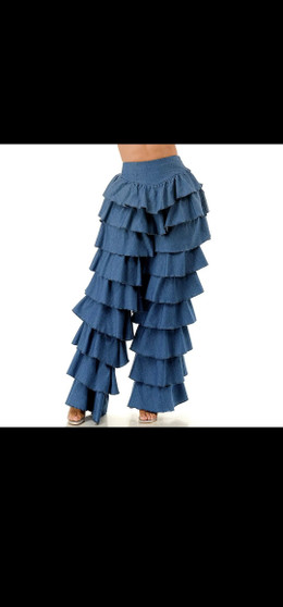 Ruffle Denim jeans