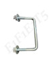 U-BOLT 4IN W SQ BEND ZN PLTD STEEL
