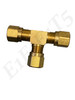 TEE 3/8 OD TUBE D-O-T BRASS COMPRESSION