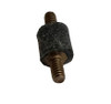 SANDWICH MOUNT 1/4-20 THRD M/M RUBBER CYL